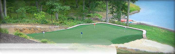 Putters Edge Custom Putting Greens: Golf Turf - West Virginia putting green installation